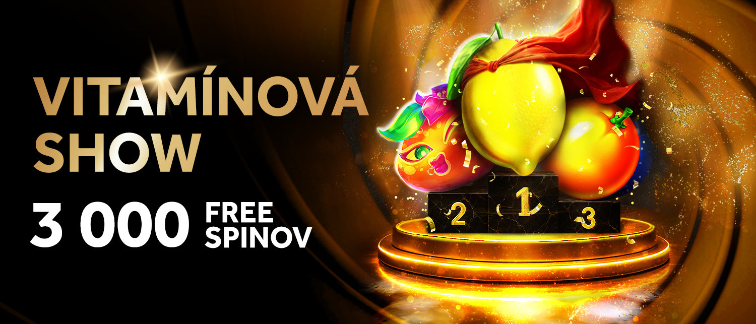 Vitamínová show o 3000 free spinov