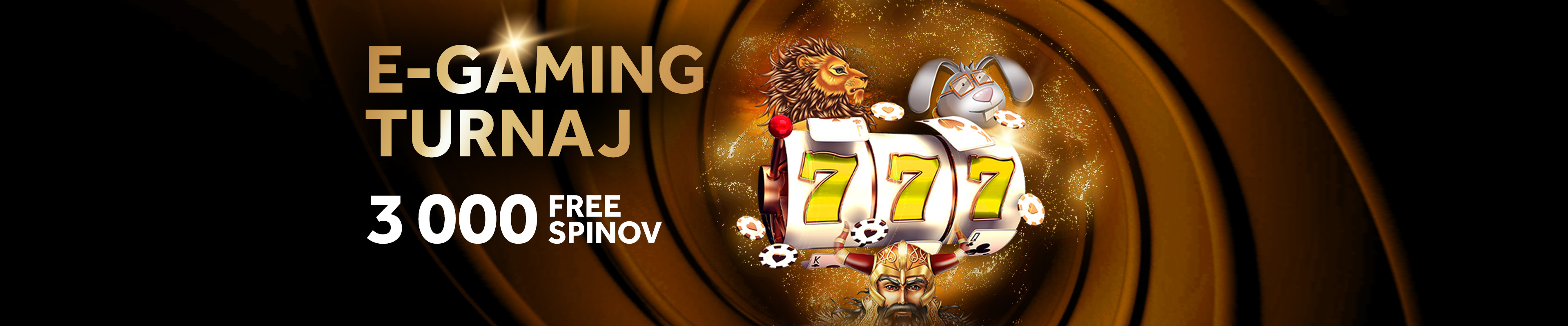 E-gaming turnaj o 3 000 free spinov